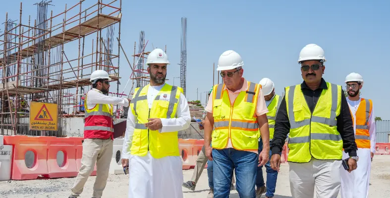 Inspectors visiting a site